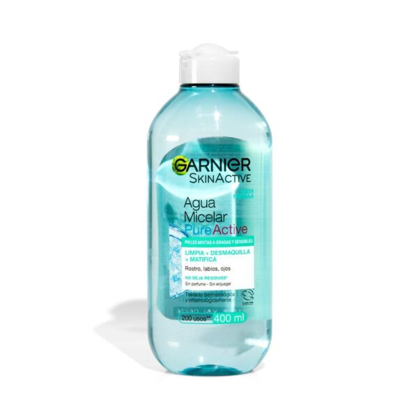 Agua Micelar Garnier Pure Active Verde