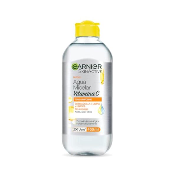 Agua Micelar Garnier Vitamina C Amarilla Aclara