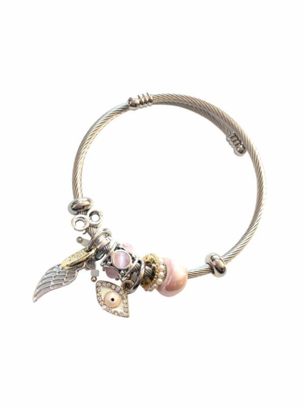 Charme bracelet pink eye