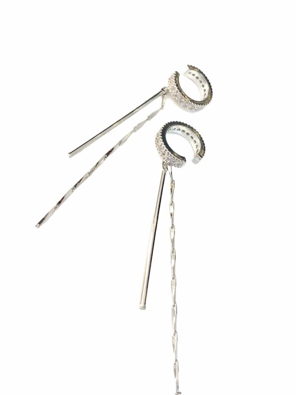 Zirconium Silver Hoops
